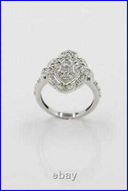 0.35 CT Antique Art Deco Vitage DIAMOND RING 14K White Gold