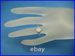 1.00 Carat Old Mine Cut Diamond Art-deco Antique Filigree Ring 14 K. Gold