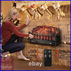 1500W 20 Electric Fireplace Logs Heater Realistic Flame Hearth Insert Wood Fire