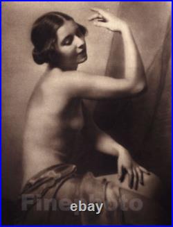 1925 Vintage JOZSEF PECSI Art Deco Female Nude Modernist Hungarian Photo Gravure
