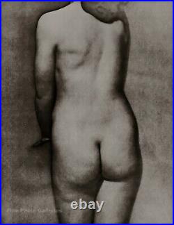 1930/75 Vintage MAN RAY Art Deco Female Nude Classic Photo Engraving Art 12x16