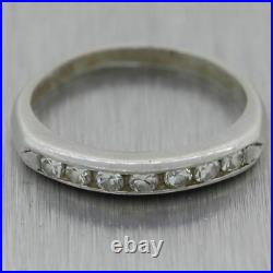 1930's Antique Art Deco Platinum 0.35ctw Diamond Band Ring
