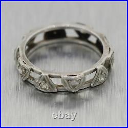 1930's Antique Art Deco Platinum 0.50ctw Diamond Band Ring