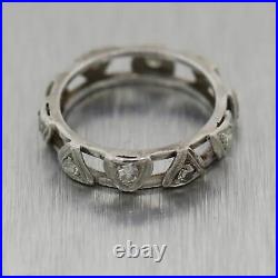 1930's Antique Art Deco Platinum 0.50ctw Diamond Band Ring