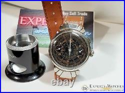 1930's Vintage Rare HEUER Ref 2403 Monopusher Chronograph Watch Fancy Lugs 351