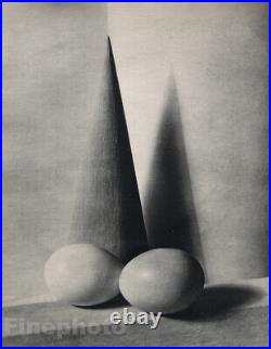 1931 Vintage PAUL OUTERBRIDGE Modernist Cone Egg Still Life Photo Art Deco 16X20