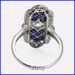 1935s Vintage Art Deco 2.40Ct Round Lab-Created Diamond Antique Engagement Ring