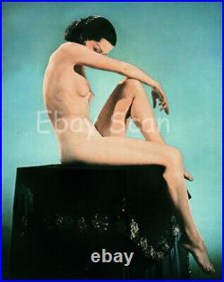 1936 Vintage Early COLOR Photo Art Deco Female NUDE Woman By JOHN EVERARD