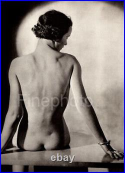 1936 Vintage Female Nude Woman Photo Art Deco 11X14 BERTRAM PARK YVONNE GREGORY