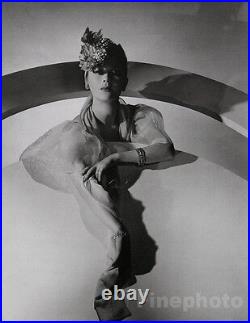 1937/92 Vintage HORST Art Deco Female Fashion Hat Lavin Paris Photo Gravure Art