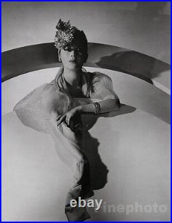 1937/92 Vintage HORST Art Deco Female Fashion Hat Lud Lavin Paris Photo Gravure