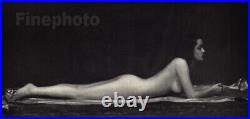 1937 Vintage ALFRED CHENEY JOHNSTON Art Deco Female Nude Woman Photo Engraving