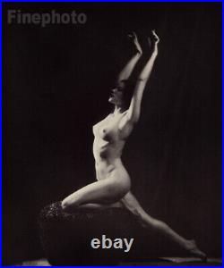 1937 Vintage ALFRED CHENEY JOHNSTON Art Deco Female Nude Woman Photo Engraving