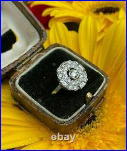 2.59Ct Round Cut Lab-Created Diamond Unique Vintage 1920's Antique Art Deco Ring
