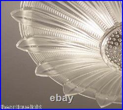 334 Vintage 40's Ceiling Light Lamp Fixture Chandelier Re-Wired SUNFLOWER