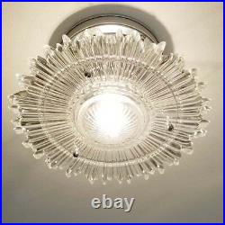 436b Vintage arT Deco Ceiling Light Lamp Fixture Glass Re-Wired 1 of 6