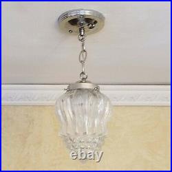 528b Vintage Ceiling Light Lamp Fixture Glass Fixture Porch Hall Bath