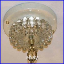 549 Vintage Antique Ceiling Light Glass Lamp Fixture Chandelier SUNFLOWER