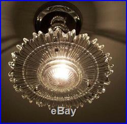 768 Vintage arT Deco Ceiling Light Lamp Fixture Glass Re-Wired 1 of 6