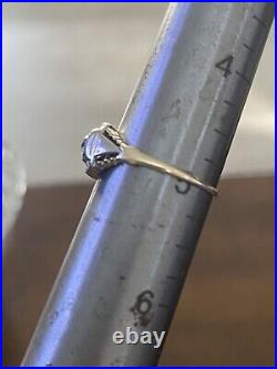 Antique 14k old mine cut diamond ring Sz5