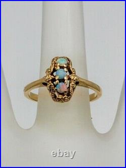 Antique 1930s ART DECO. 75ct Natural AAA+++ OPAL 14k Yellow Gold Ring