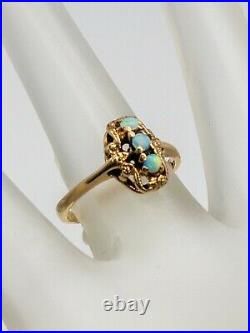 Antique 1930s ART DECO. 75ct Natural AAA+++ OPAL 14k Yellow Gold Ring