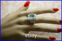 Antique Art Deco Vintage Ring Sapphire White Stones ring size N or 7