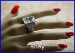 Antique Art Deco Vintage Ring Sapphire White Stones ring size N or 7