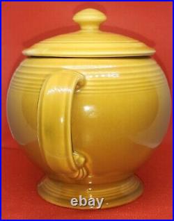 Antique Gold Vintage Fiesta Ironstone Tea Pot/kettle Tea Server with Lid Rare