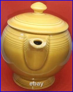 Antique Gold Vintage Fiesta Ironstone Tea Pot/kettle Tea Server with Lid Rare