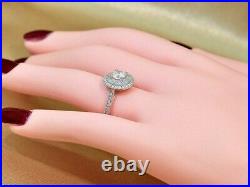 Antique Jewellery Gold Ring Natural Diamonds Vintage Art Deco Style Jewelry N 7