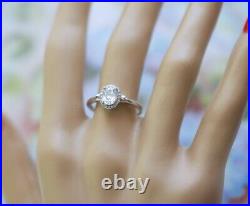 Antique Jewellery Gold Ring Natural Diamonds Vintage Art Deco Style Jewelry Sz 7