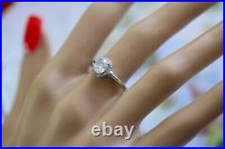 Antique Jewellery Gold Ring Natural Diamonds Vintage Art Deco Style Jewelry Sz 7