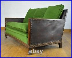 Antique Vintage Art Deco 3 seater sofa settee