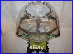 Antique Vintage Fish Bowl Tank Aquarium Art Deco Light Houze Glass