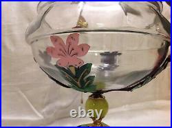 Antique Vintage Fish Bowl Tank Aquarium Holder Light Art Deco Houze Glass