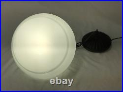 Antique Vtg Victorian Art Deco Schoolhouse Pendant Light 20s 30s 40s 50s Hanging