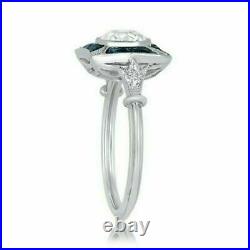 Art Deco 2.35Ct Round Cut Lab-Created Diamond Vintage Antique Engagement Rings
