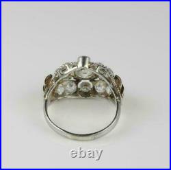 Art Deco 2.50Ct Round Cut Lab-Created White Diamond Antique Vintage Wedding Ring