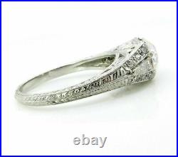 Art Deco 2.75Ct Oval Cut Lab-Created Diamond Engagement Vintage Rings 925 Silver
