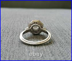 Art Deco 3.50 Ct Round Cut Diamond 925 Silver Antique Vintage Engagement Ring