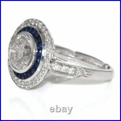 Art Deco 3.50 Ct White Diamond Antique Vintage Wedding Ring 925 Sterling Silver