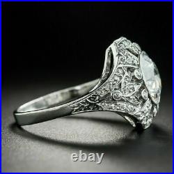 Art Deco 3.50Ct Round Cut Lab-Created Diamond Vintage & Antique Engagement Rings