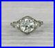 Art Deco 3.85Ct Lab-Created Vintage Style Antique Engagement Ring 14K White Gold