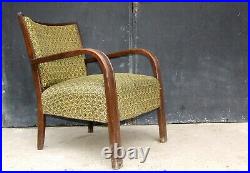 Art Deco Armchairs. Club Cocktail Chairs. For Repair. Halabala Vintage Antique