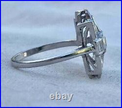 Art Deco Vintage 2.10 Ct Round Cut Diamond 925 Sterling Silver Wedding Ring