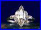 Art Deco Vintage 4.30Ct Marquise Cut Diamond Engagement Ring 925 Sterling Silver