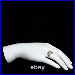 Art Deco Vintage 4.50. Ct Round Diamond 925 Sterling Silver Antique Wedding Ring