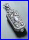 Art Deco Vintage Pendant 925 Starling Silver 5.32CT Round & Marquise CZ Stone