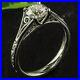 Art Deco Vintage Style 2.45Ct Lab-Created Diamond Engagement 925 silver Ring